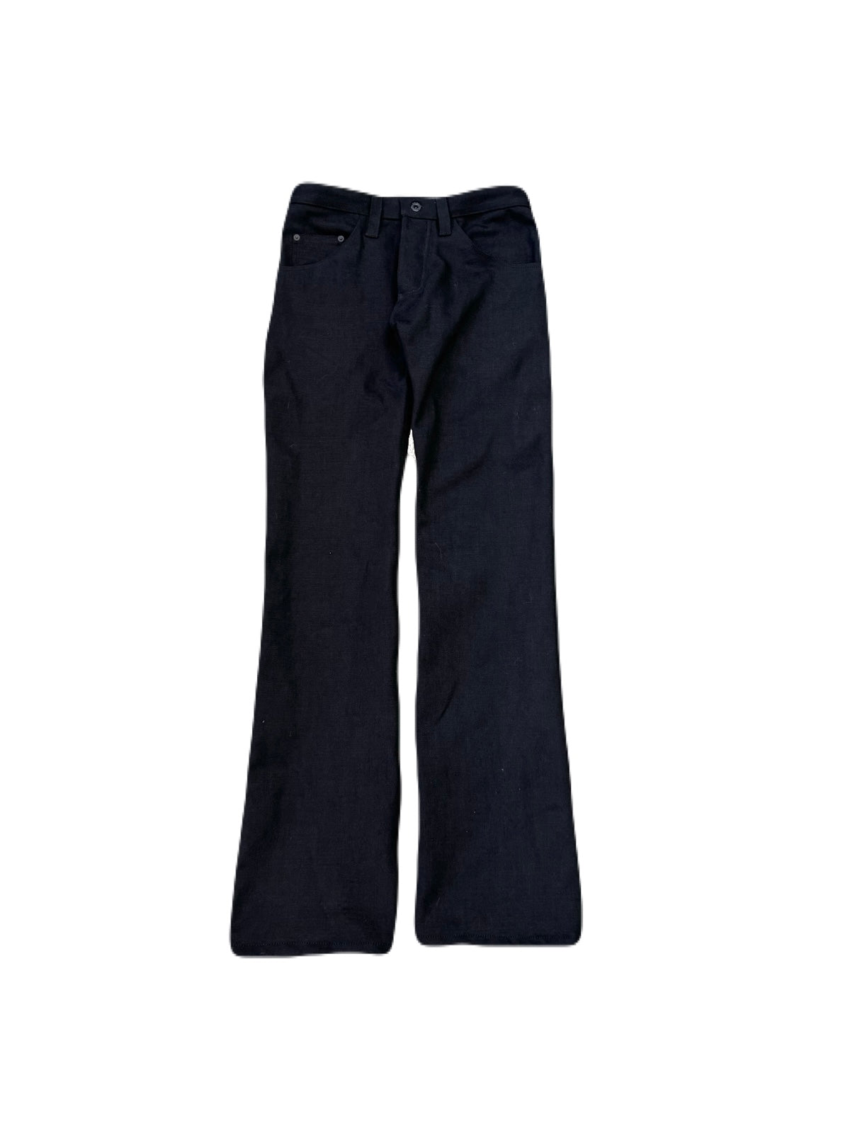 “noir” crosshatch skinny bootcuts