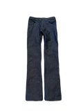 “oil” crosshatch skinny bootcuts