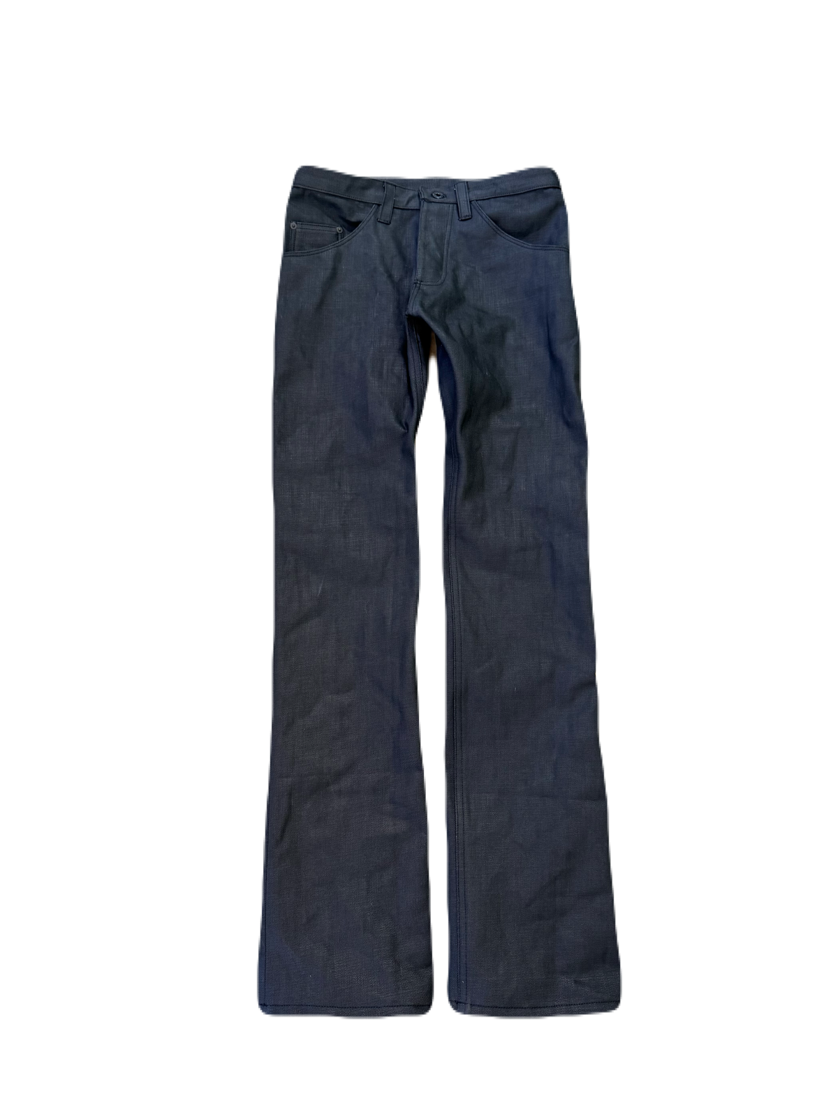 “oil” crosshatch skinny bootcuts