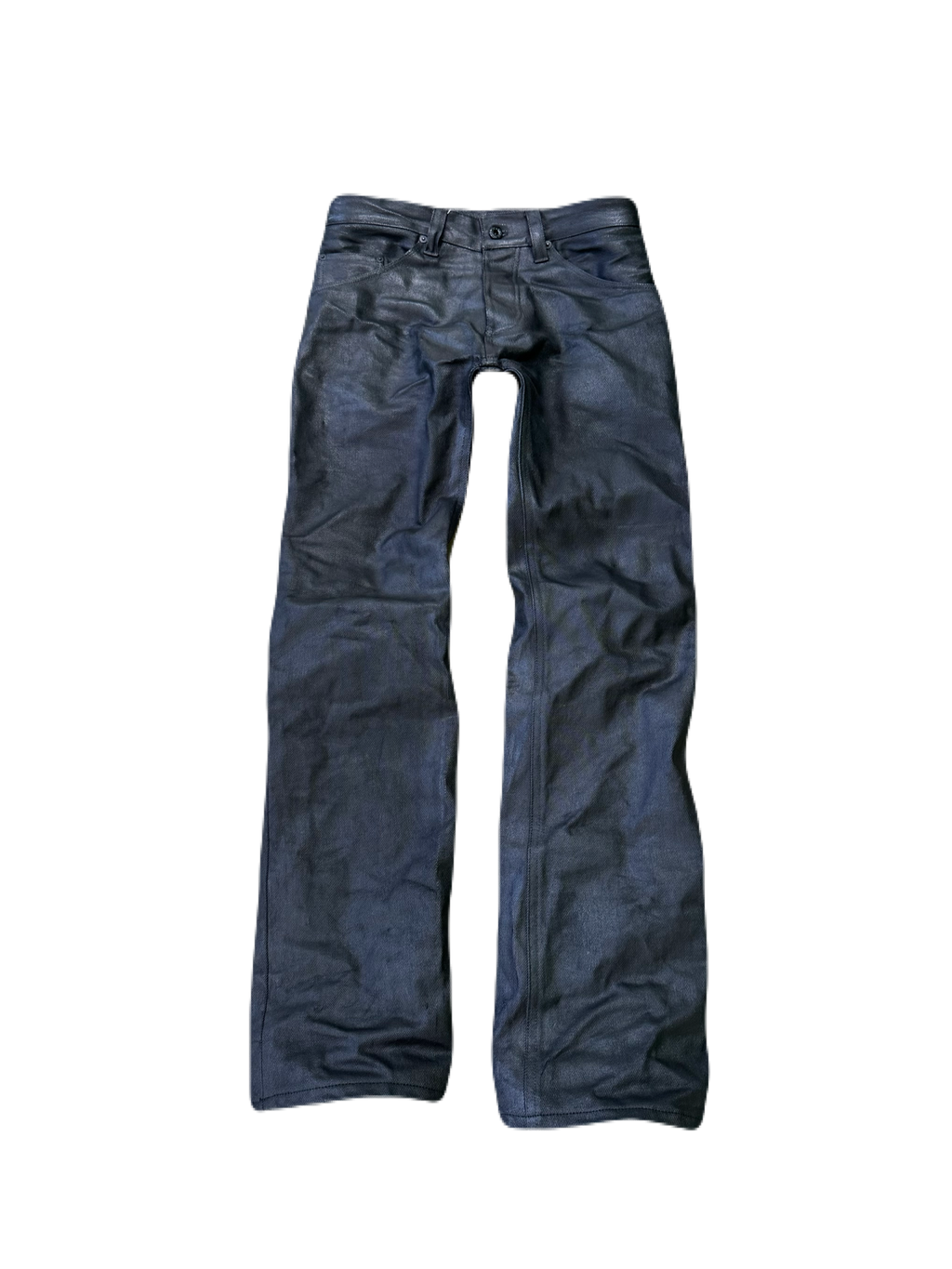 "waxed" skinnies