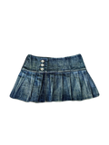 “washed” mini skirt