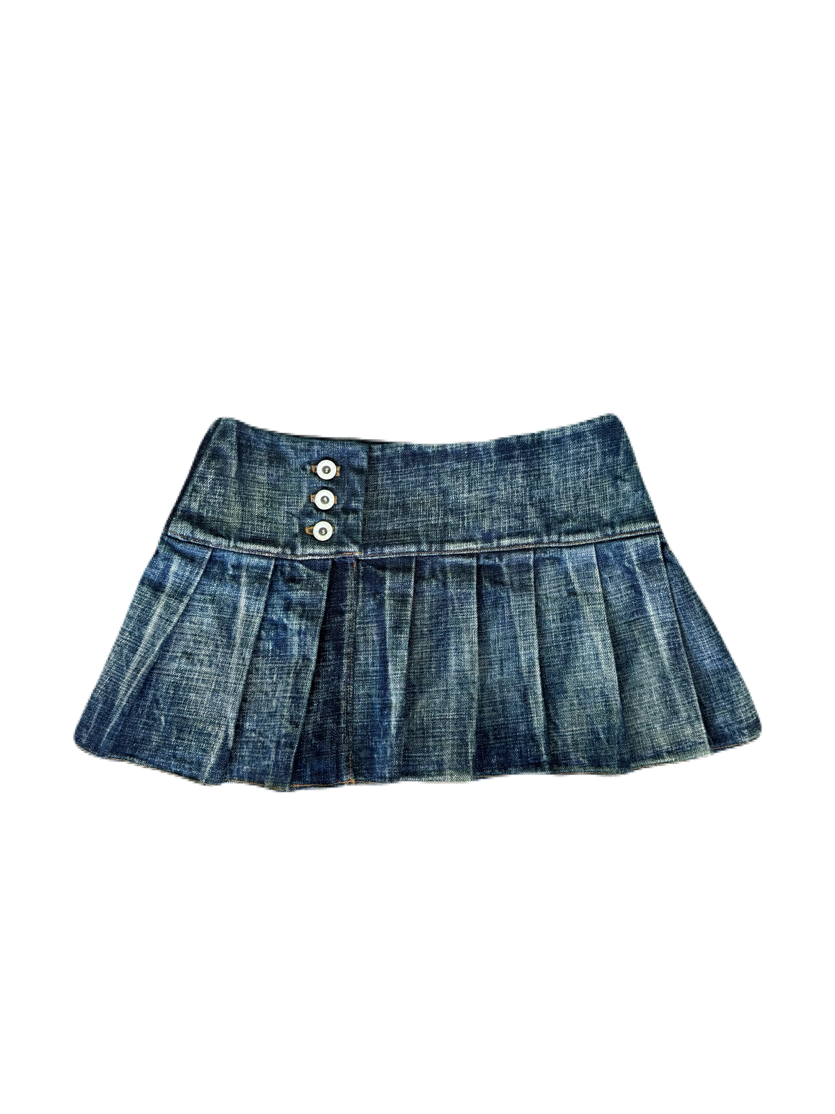 “washed” mini skirt