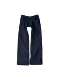 “noir” crosshatch loose denim