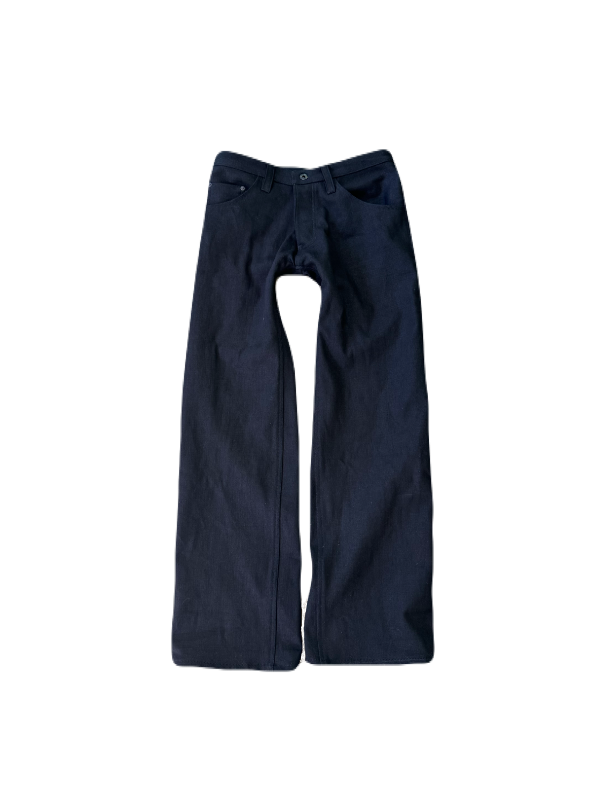 “noir” crosshatch loose denim