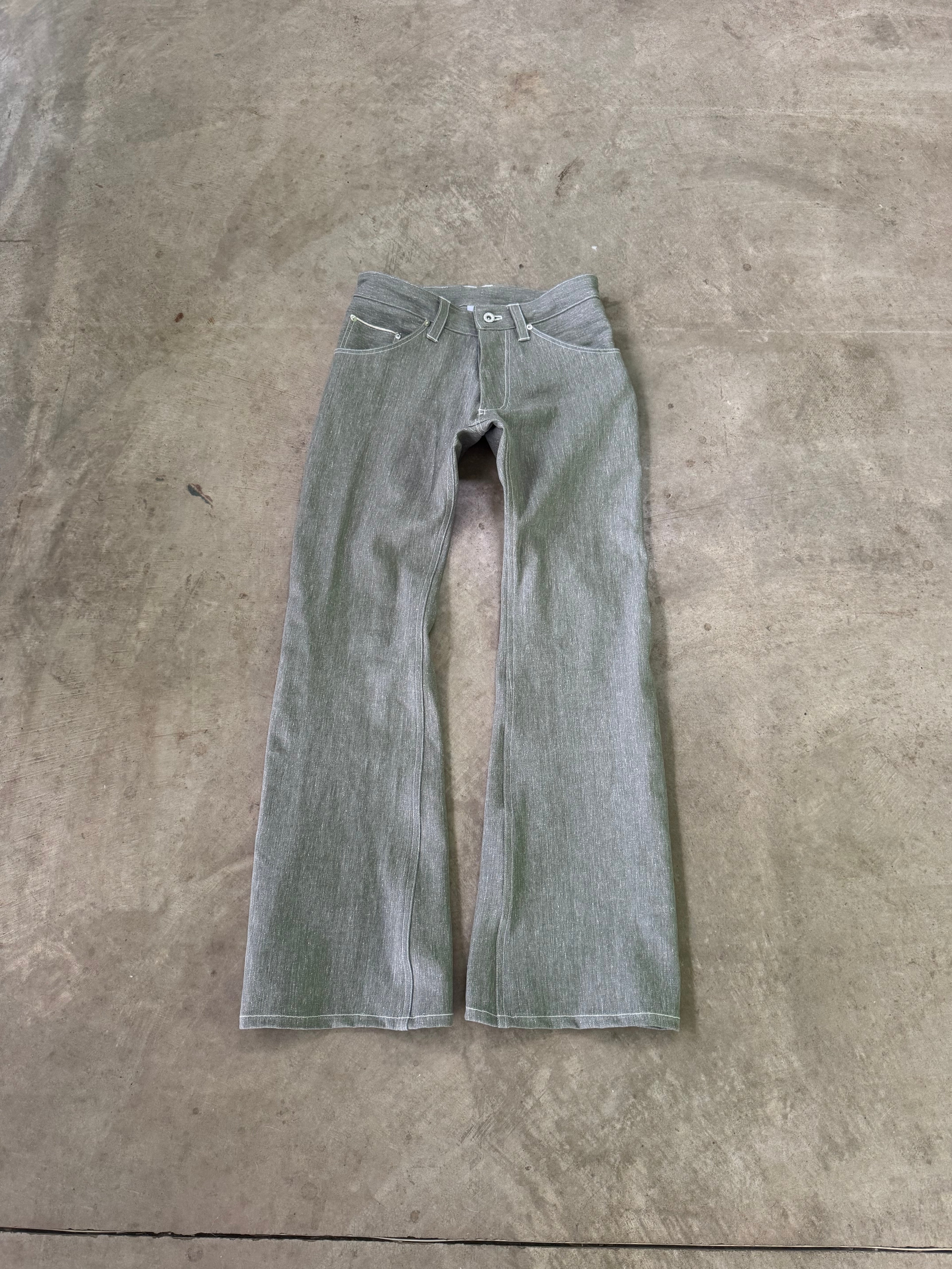 “cement” bootcut denim