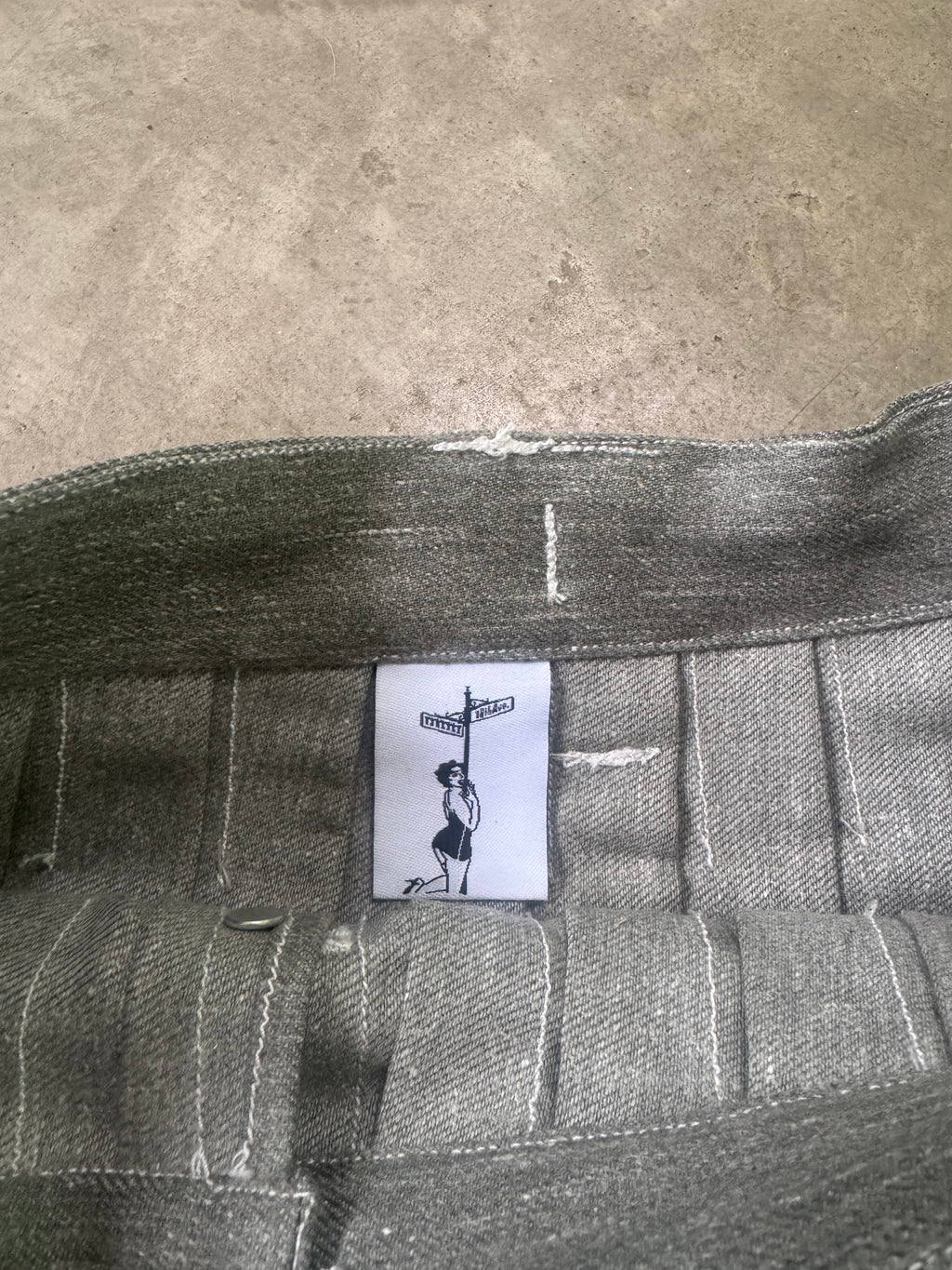 "cement" mini Skirt