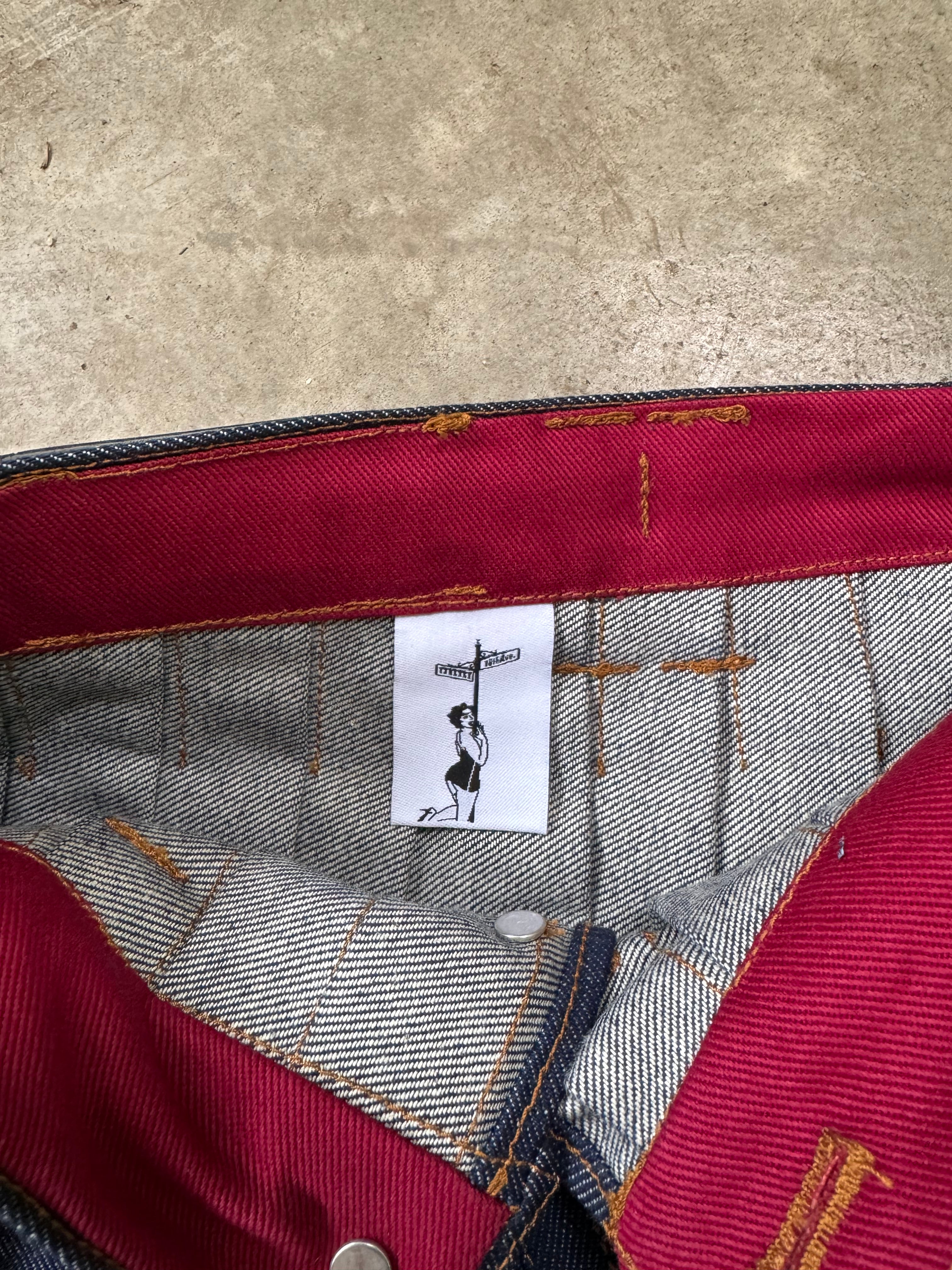 "western" mini skirt