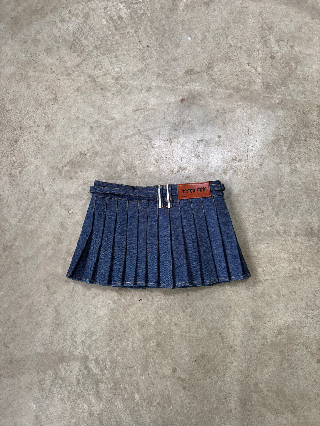 "western" mini skirt