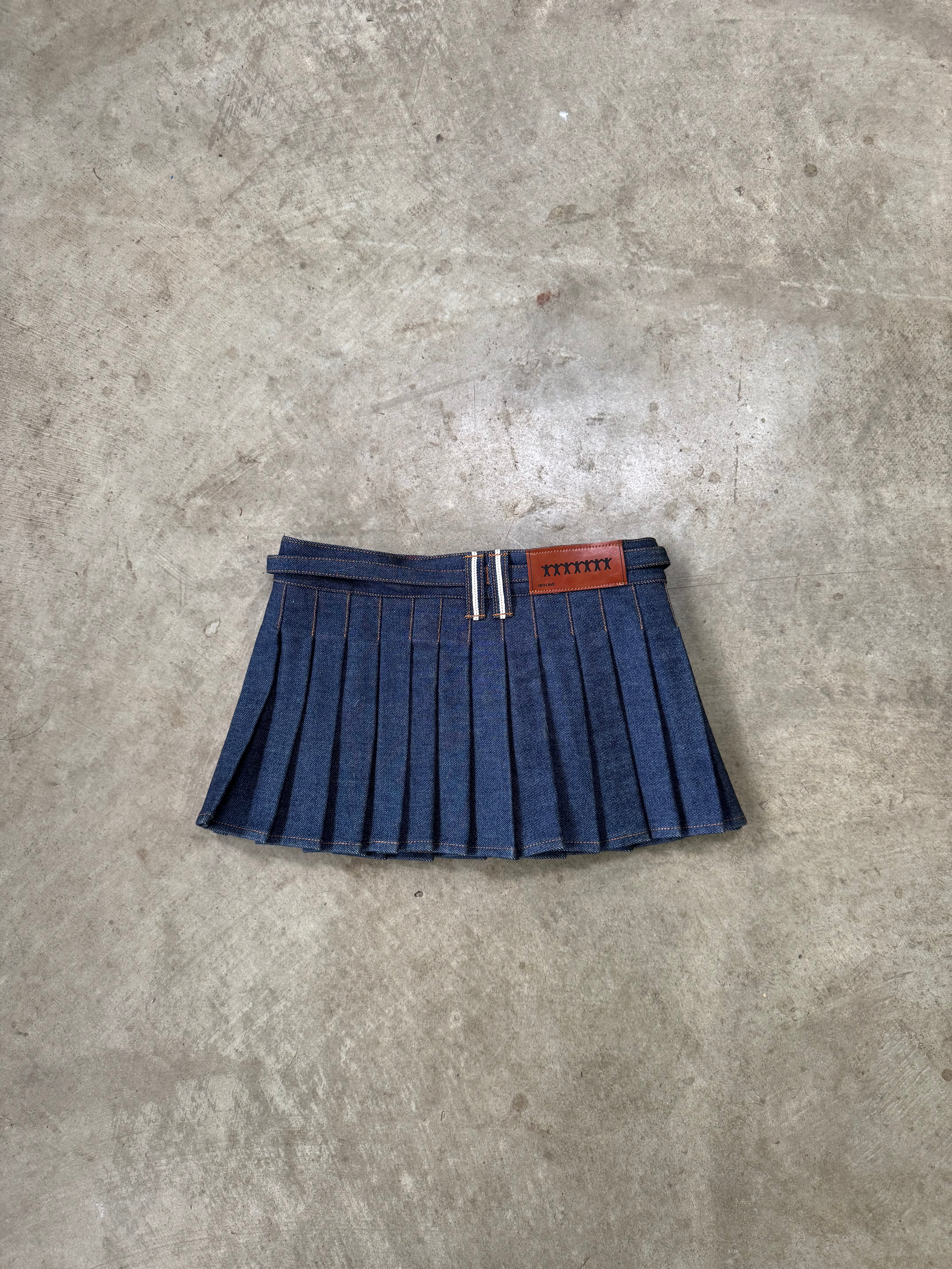 "western" mini skirt