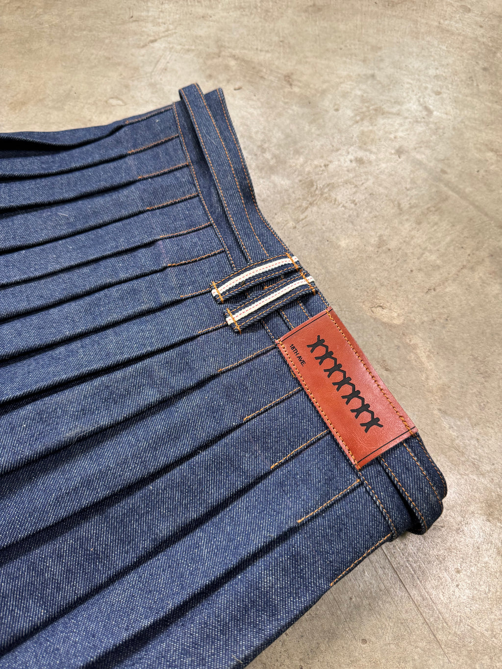 "western" mini skirt