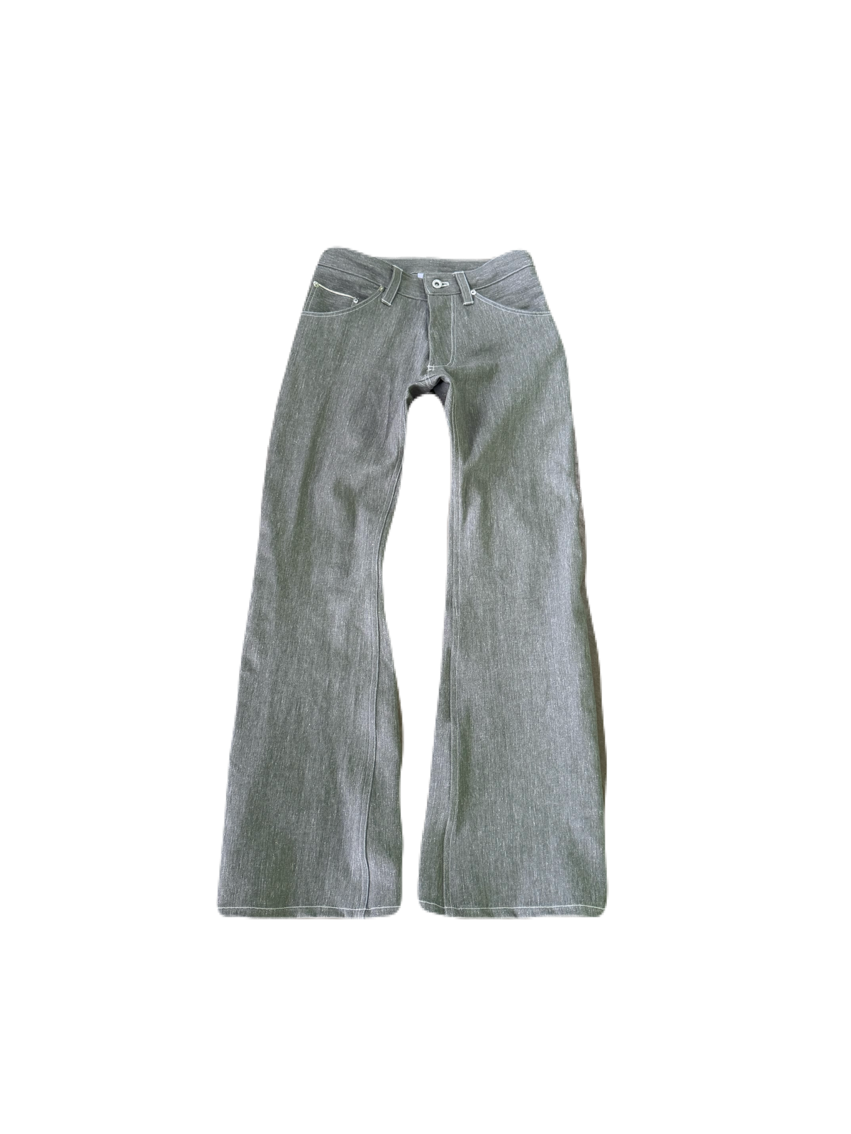 “cement” bootcut denim