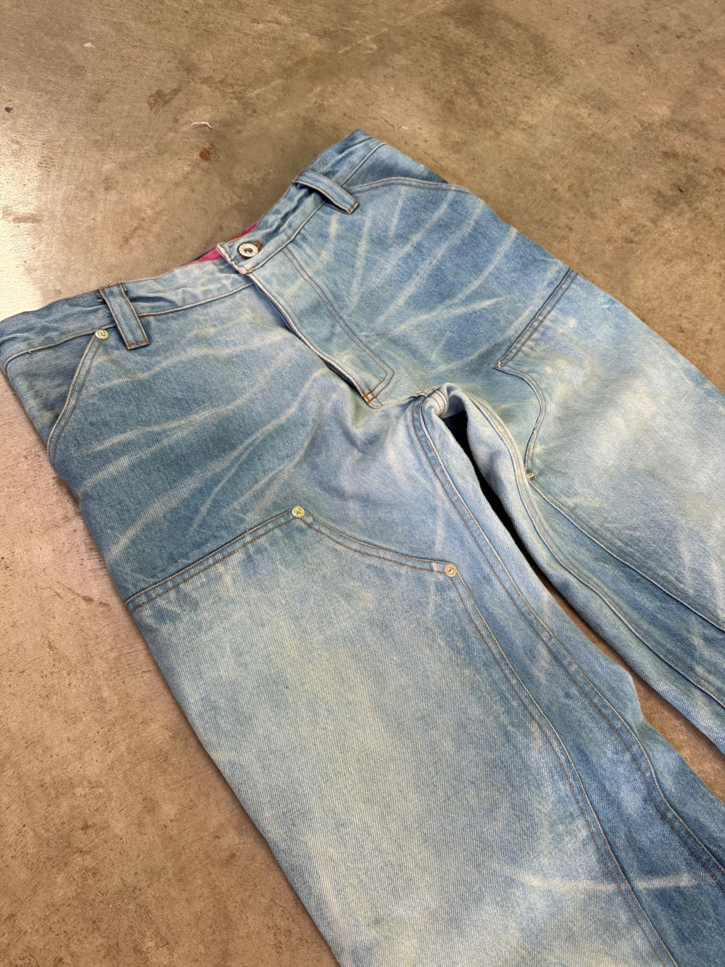 washed selvedge double knees