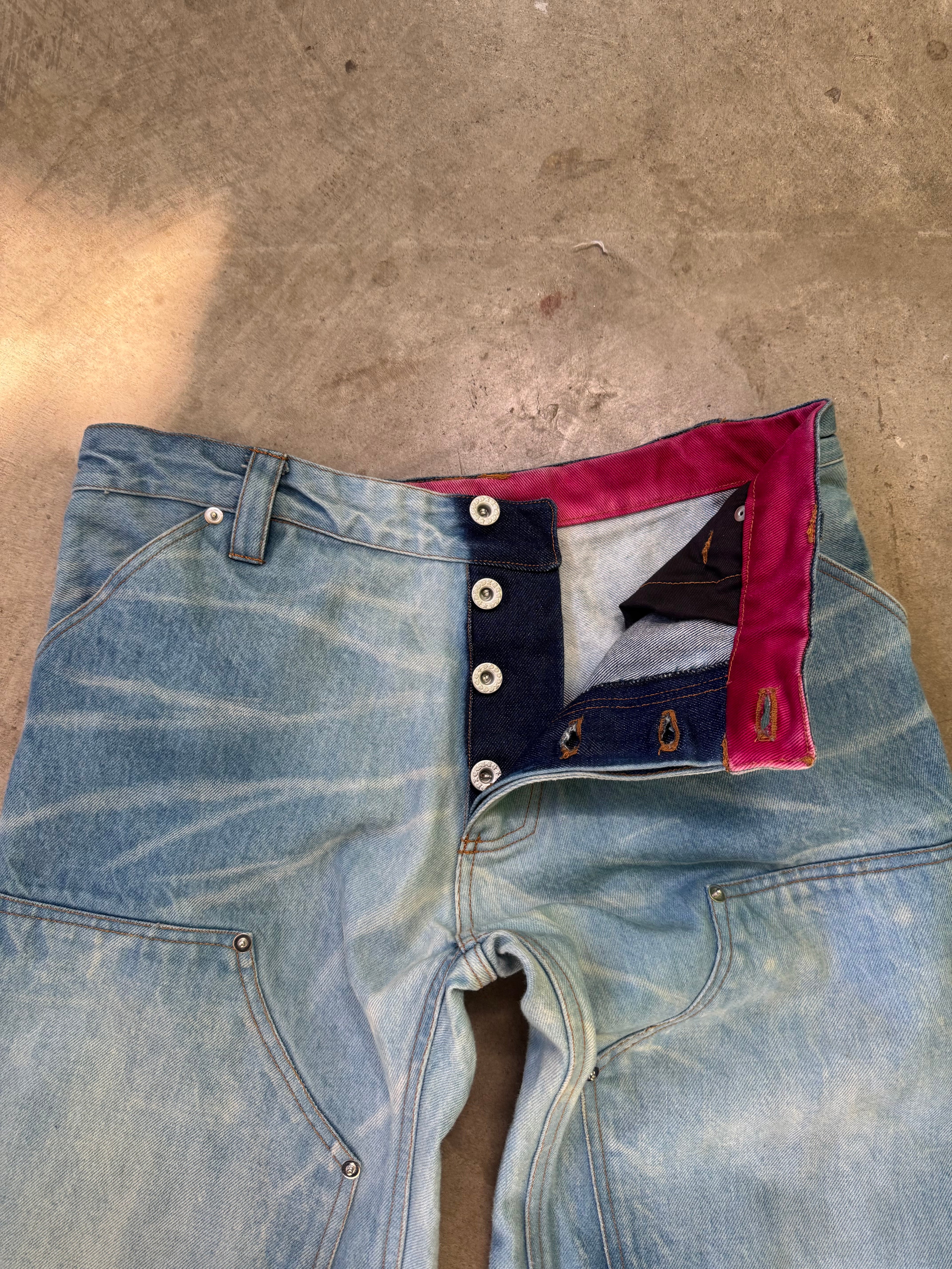 washed selvedge double knees