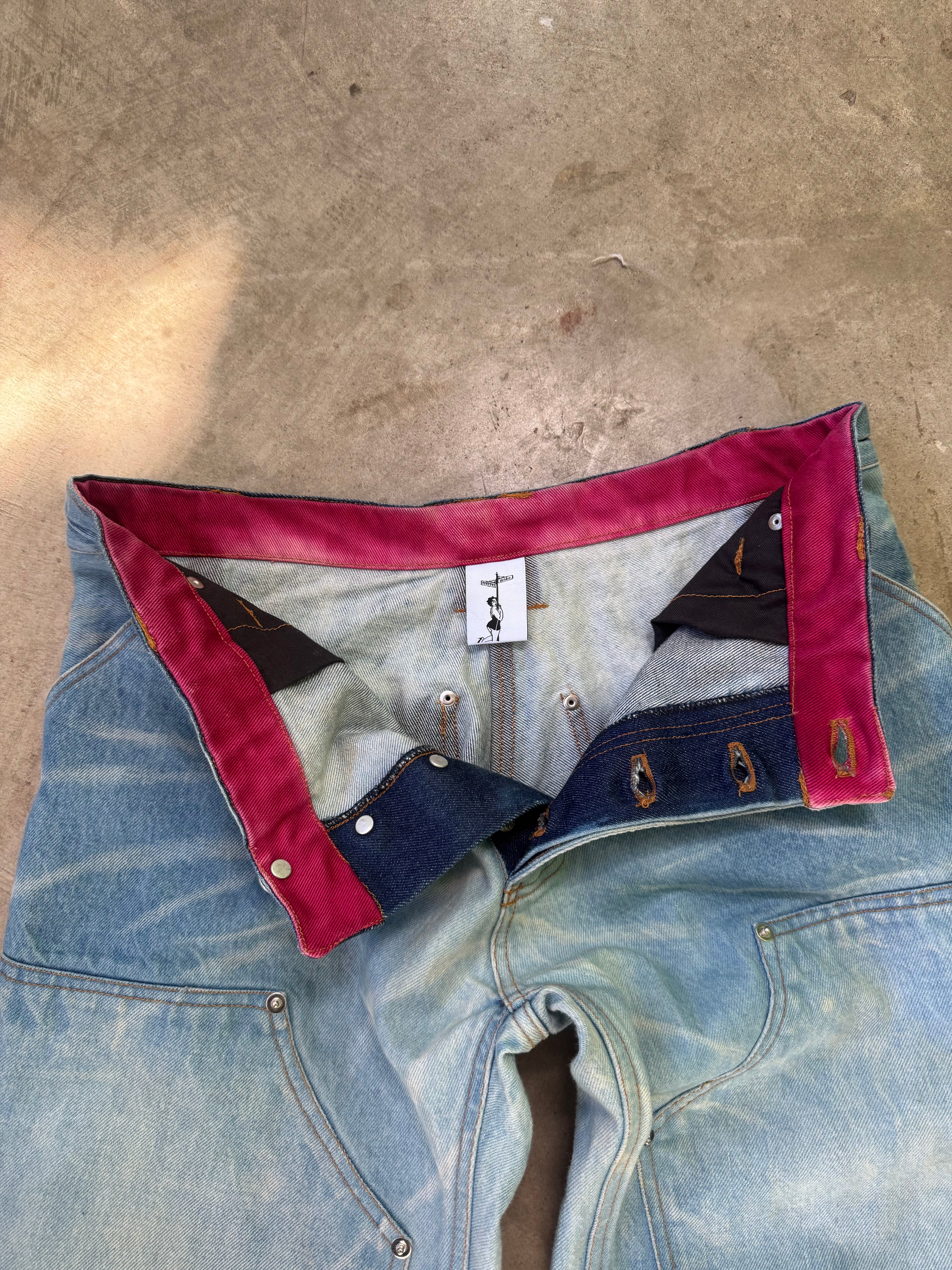 washed selvedge double knees