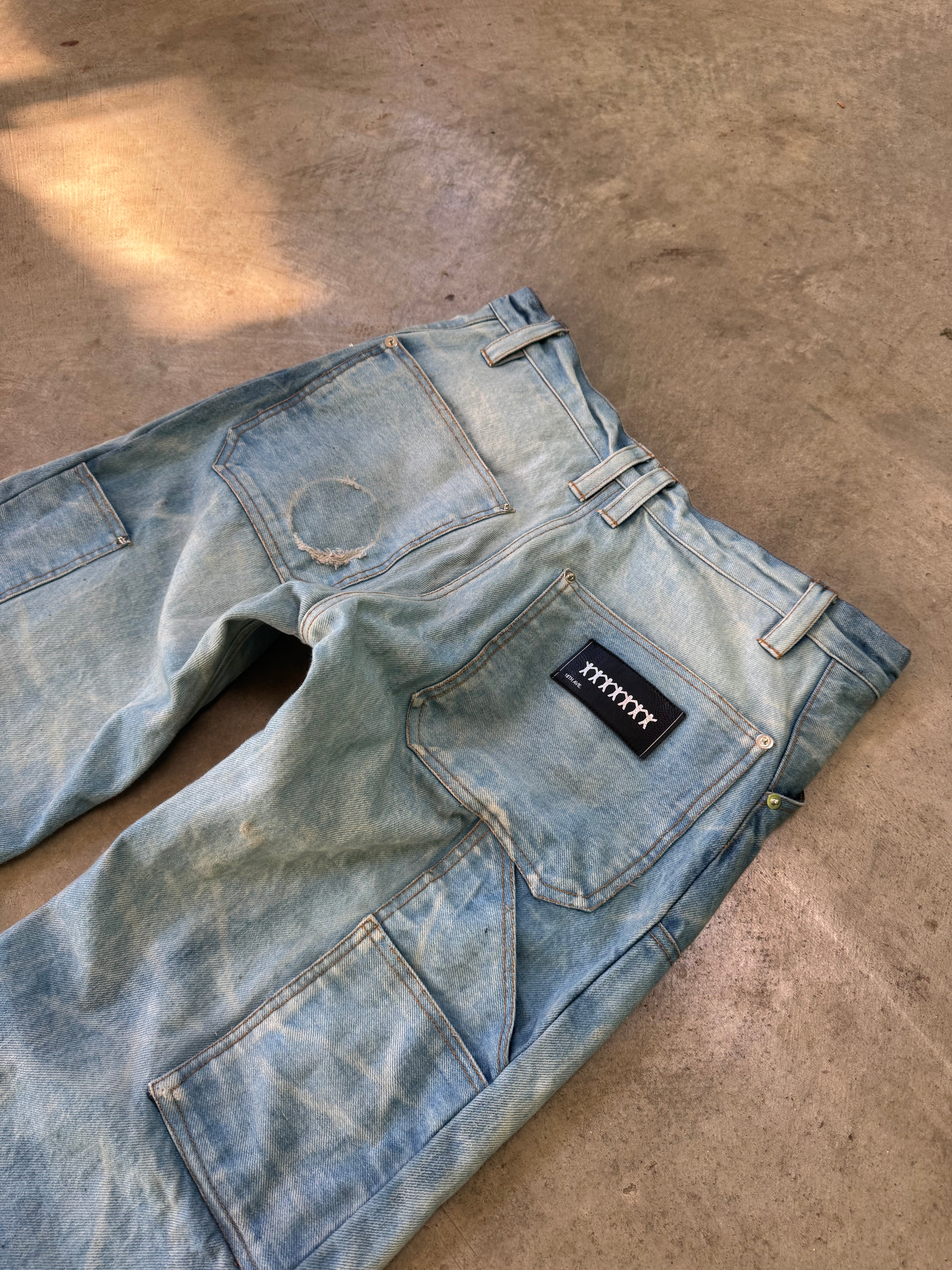 washed selvedge double knees