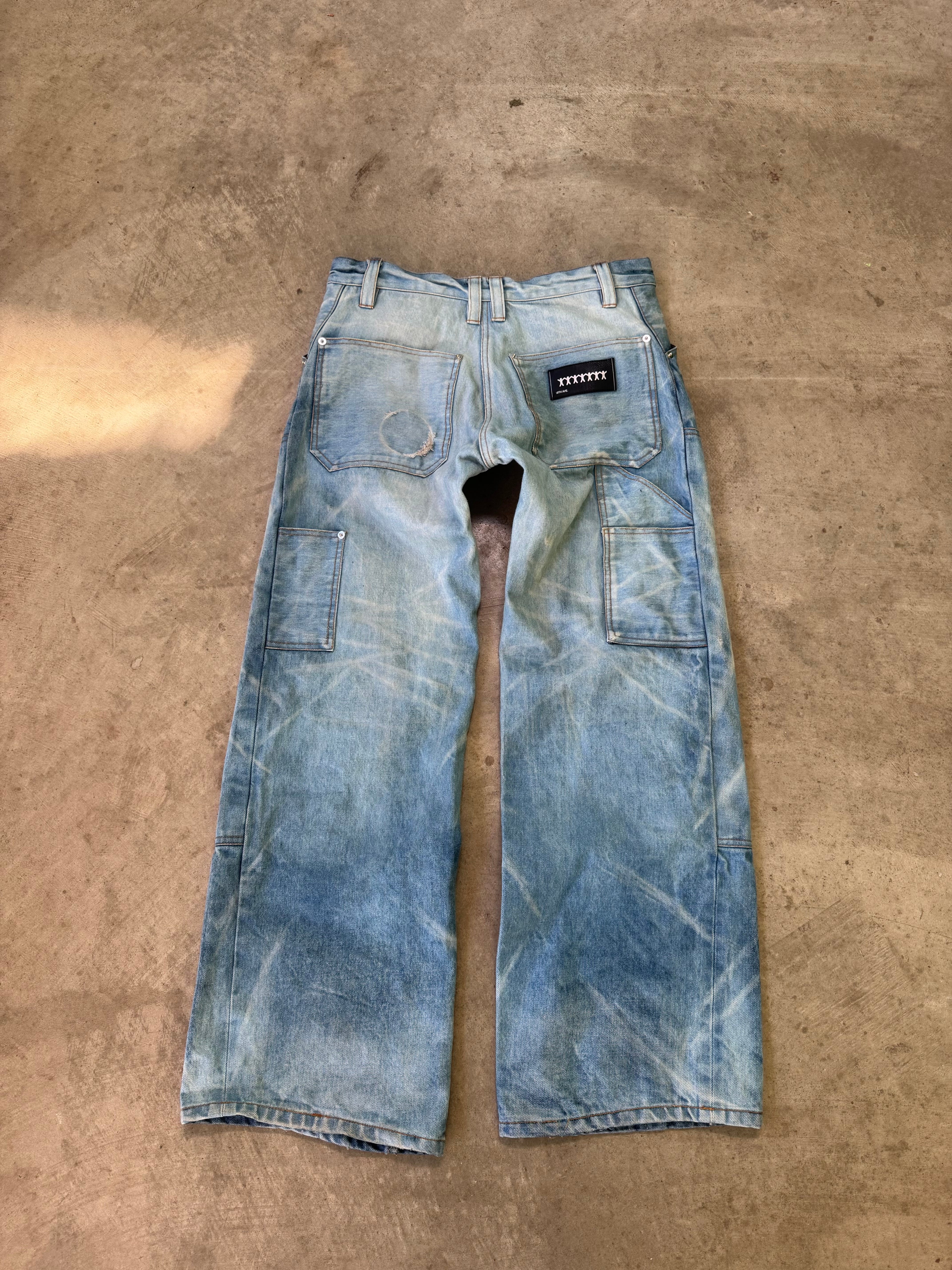 washed selvedge double knees