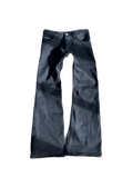 custom jet black bootcuts